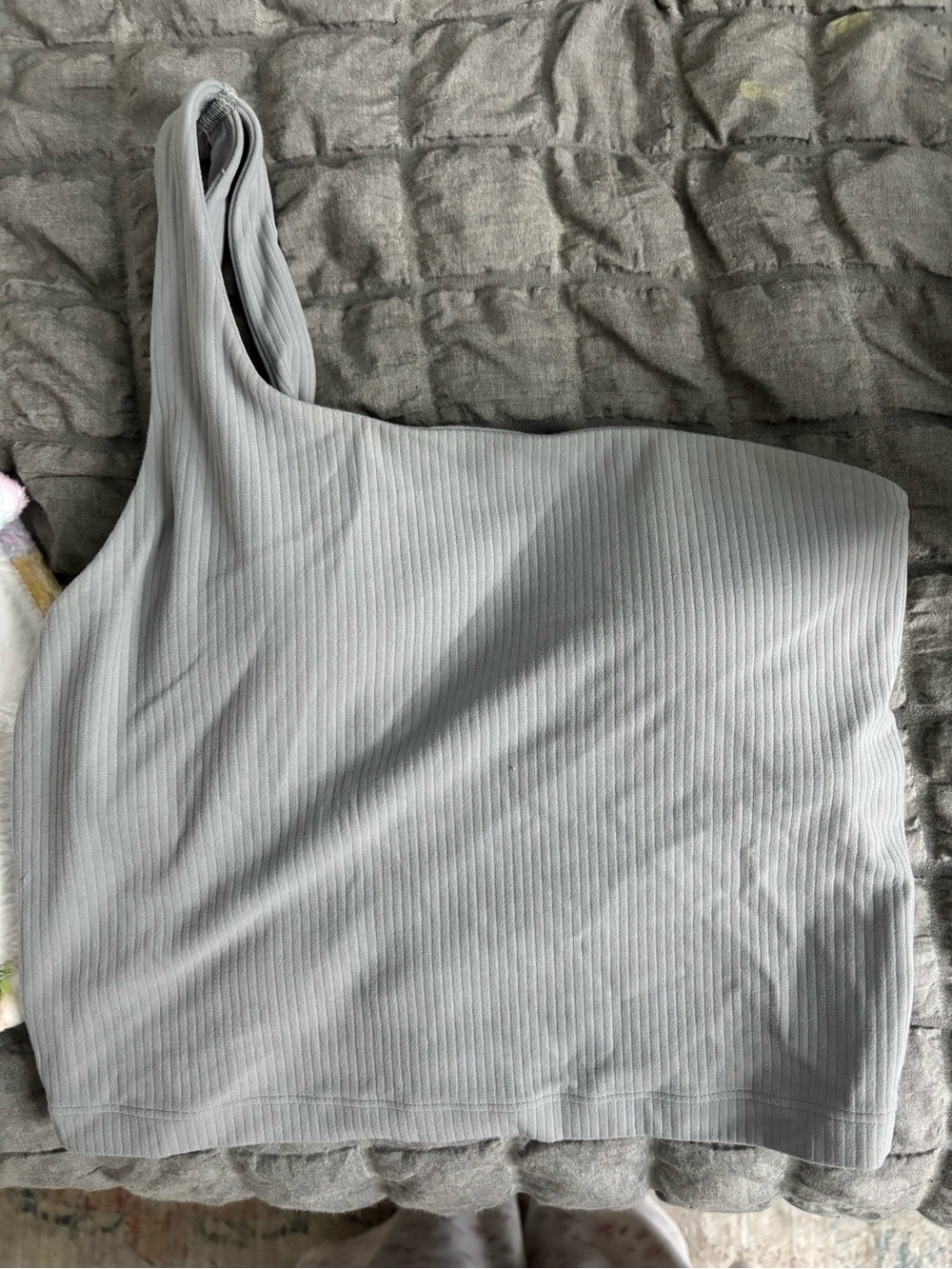lululemon athletica Ribbed One-Shoulder Tank - Light Gray